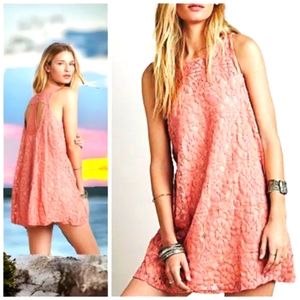 Free People Blush Wallflower Tent Dress -  size xs like new coral color